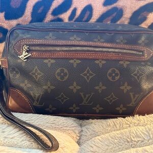 Louis Vuitton Monogram Clutch Wristlet Bag